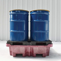 4-Drum Ultra-Spill King&reg; Drum Spill Pallet, 85 US gal. Spill Capacity, 51" x 51" x 17.5" Ottawa Fastener Supply