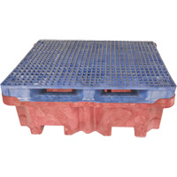 4-Drum Ultra-Spill King&reg; Flat Deck Spill Pallet, 85 US gal. Spill Capacity, 51" x 51" x 17.5" Ottawa Fastener Supply