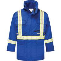 Avenger 9 oz. Flame Resistant Insulated Parka, Small, Royal Blue Ottawa Fastener Supply