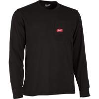 Gridiron Long-Sleeved Pocket-T-Shirt, Men's, Small, Black Ottawa Fastener Supply