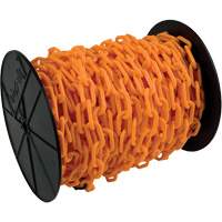 Heavy-Duty Plastic Safety Chain, Orange Ottawa Fastener Supply