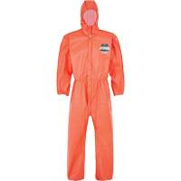 MicroMax&reg; NS Coverall with Elastic Hood, Cuffs, Waist & Ankles, Small, Orange, Microporous Ottawa Fastener Supply