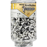 Recharge de bouchons d'oreilles Zebra pour distributeurs de bouchons d'oreilles EcoStation, Vrac - Contenant Ottawa Fastener Supply