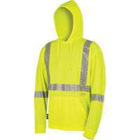 6965 Bird's-Eye Safety Hoodie, Small, High Visibility Lime-Yellow Ottawa Fastener Supply