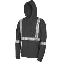 6966 Bird's-Eye Safety Hoodie, Small, Black Ottawa Fastener Supply
