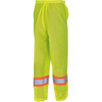 5670 Traffic Safety Pants, Polyester, 2X-Small/X-Small, High Visibility Lime-Yellow Ottawa Fastener Supply