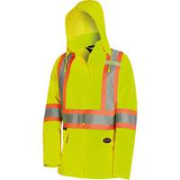 5628W The Rock Women's 300D  Quilted Safety Parka, Polyester/Polyurethane, High Visibility Lime-Yellow, X-Small Ottawa Fastener Supply