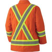 Quilted Duck Safety Parka, High Visibility Orange, Small, CSA Z96 Class 2 - Level 2 SHH847 | Ottawa Fastener Supply