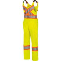 6000W Women's High-Visibility Traffic Safety Overalls, Polyester, X-Small, High Visibility Lime-Yellow Ottawa Fastener Supply