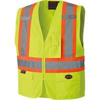 6689 High-Visibility Vest, High Visibility Lime-Yellow, 4X-Large, Polyester Ottawa Fastener Supply