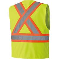 6689 High-Visibility Vest, High Visibility Lime-Yellow, 4X-Large, Polyester Ottawa Fastener Supply