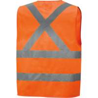 High-Visibility Tricot Safety Vest, High Visibility Orange, Small, Polyester, CSA Z96 Class 2 - Level 2 SHI011 | Ottawa Fastener Supply