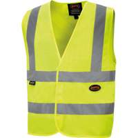 High-Visibility Tricot Safety Vest, High Visibility Lime-Yellow, Small, Polyester, CSA Z96 Class 2 - Level 2 SHI019 | Ottawa Fastener Supply