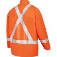 5990J Manteau de s&eacute;curit&eacute; imperm&eacute;able tr&egrave;s robuste ignifuge et r&eacute;sistant aux arcs &eacute;lectriques, Petit, Orange haute visibilit&eacute;, 11 cal/cm² Ottawa Fastener Supply