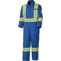 Combinaison de sécurité à haute visibilité ignifuge et anti-arcs électriques, Taille Petit, Bleu royal, 58 cal/cm² SHI238 | Ottawa Fastener Supply