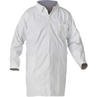 Liquid & Particle Protection Lab Coat, Medium, White SHI436 | Ottawa Fastener Supply