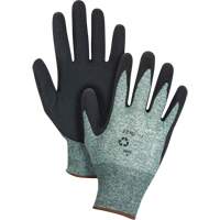 Eco-Friendly Crinkle Grip Coated Gloves, 7, Foam Latex Coating, 15 Gauge, Nylon/RPET Shell Ottawa Fastener Supply