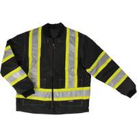 Ripstop 4-in-1 Safety Jacket, Polyester, Black, X-Small Ottawa Fastener Supply