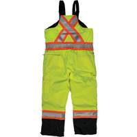 Ripstop Insulated Safety Bib Overall, Polyester, X-Small, High Visibility Lime-Yellow Ottawa Fastener Supply