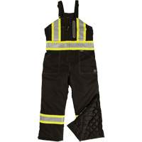 Ripstop Insulated Safety Bib Overall, Polyester, X-Small, Black Ottawa Fastener Supply