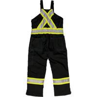 Ripstop Insulated Safety Bib Overall, Polyester, X-Small, Black Ottawa Fastener Supply