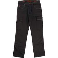 Pantalon de travail WP100, Coton/Spandex, Noir, Taille 0, Entrejambe 30 SHJ108 | Ottawa Fastener Supply