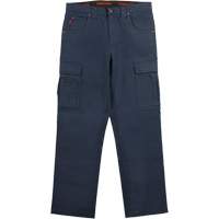 Pantalon de travail WP100, Coton/Spandex, Bleu marine, Taille 0, Entrejambe 30 SHJ118 | Ottawa Fastener Supply