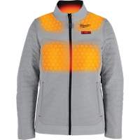 Manteau chauffant M12 Axis avec pile, Femmes, Petit, Gris Ottawa Fastener Supply