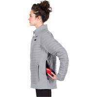 Manteau chauffant M12 Axis avec pile, Femmes, Petit, Gris Ottawa Fastener Supply