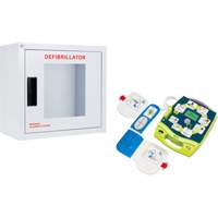 AED Plus&reg; Defibrillator & Wall Cabinet Kit, Semi-Automatic, English, Class 4 Ottawa Fastener Supply
