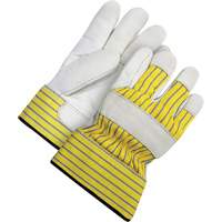 Lined Fitter's Gloves with Safety Cuff, 2X-Large, Grain Cowhide Palm, Acrylic-Pile Inner Lining Ottawa Fastener Supply