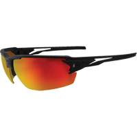 Pumori Safety Glasses, Red/Mirror Lens, Anti-Scratch, ANSI Z87+/MCEPS GL-PD 10-12/Meets/Exceeds CSA Z94.3 Ottawa Fastener Supply