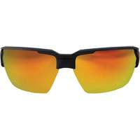 Pumori Safety Glasses, Red/Mirror Lens, Anti-Scratch, ANSI Z87+/MCEPS GL-PD 10-12/Meets/Exceeds CSA Z94.3 Ottawa Fastener Supply