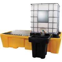 Double palette de d&eacute;versements IBC, Capacit&eacute; de d&eacute;versement 317 gal. US, 89" x 57" x 23" Ottawa Fastener Supply