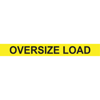 Oversize Load Heavy Haul Sign, Decal/Vinyl, 96" W x 12" H Ottawa Fastener Supply