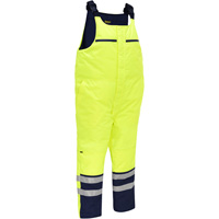 Bisley&reg; Extreme Cold Bib Overall, Polyester, Small, High Visibility Lime-Yellow Ottawa Fastener Supply