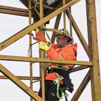 SA-54022-4 Longe &agrave; amortisseur de choc, 4', Point d'ancrage &agrave; Crochet d&eacute;chafaudage, Crochet mousqueton aux jambes, Polyester Ottawa Fastener Supply