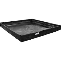 Berme de confinement des d&eacute;versements, Capacit&eacute; 179 gal. US, 6' la x 4' lo x 1" h, Support en L Ottawa Fastener Supply