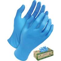 Gants jetables en tri polym&egrave;re, Petit, Poly&eacute;thyl&egrave;ne, 5 mils, Sans poudre, Bleu Ottawa Fastener Supply
