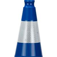 Premium Traffic Cone, 28", Blue, 4" Reflective Collar(s) Ottawa Fastener Supply