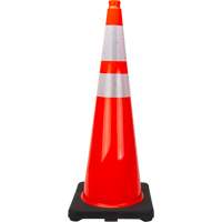 Premium Traffic Cone, 36", Orange, 4" & 6" Reflective Collar(s) Ottawa Fastener Supply