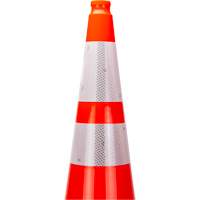 Premium Traffic Cone, 36", Orange, 4" & 6" Reflective Collar(s) Ottawa Fastener Supply