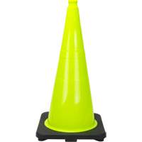 Premium Traffic Cone, 28", Lime Green Ottawa Fastener Supply