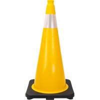 Premium Traffic Cone, 28", Yellow, 4" Reflective Collar(s) Ottawa Fastener Supply