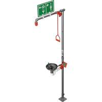 Douche combin&eacute;e avec cuvette ouverte en acier inoxydable et entr&eacute;e sup&eacute;rieure, Socle Ottawa Fastener Supply