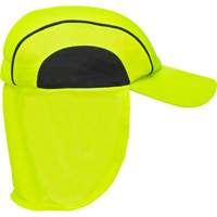 Cooling Hat with Neck Shade, Hi-Vis Lime Ottawa Fastener Supply