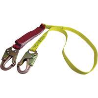 External Energy Absorber Lanyard with 3/4" Hook, 6', Snap Hook Center, Snap Hook Leg Ends, Polyester Ottawa Fastener Supply