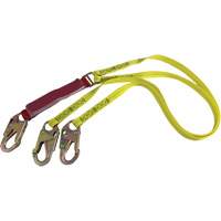 External Energy Absorber Lanyard with 3/4" Hooks, 6', Snap Hook Center, Snap Hook Leg Ends, Polyester Ottawa Fastener Supply