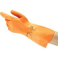 Gants ALPHATEC 87-320, Taille 7, 11,8" lo, Latex de caoutchouc, Doublure en Ouat&eacute;e, 18 mils Ottawa Fastener Supply