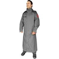 CoreMAX FR 52" Jacket with Attached Hood, Small, Grey Ottawa Fastener Supply